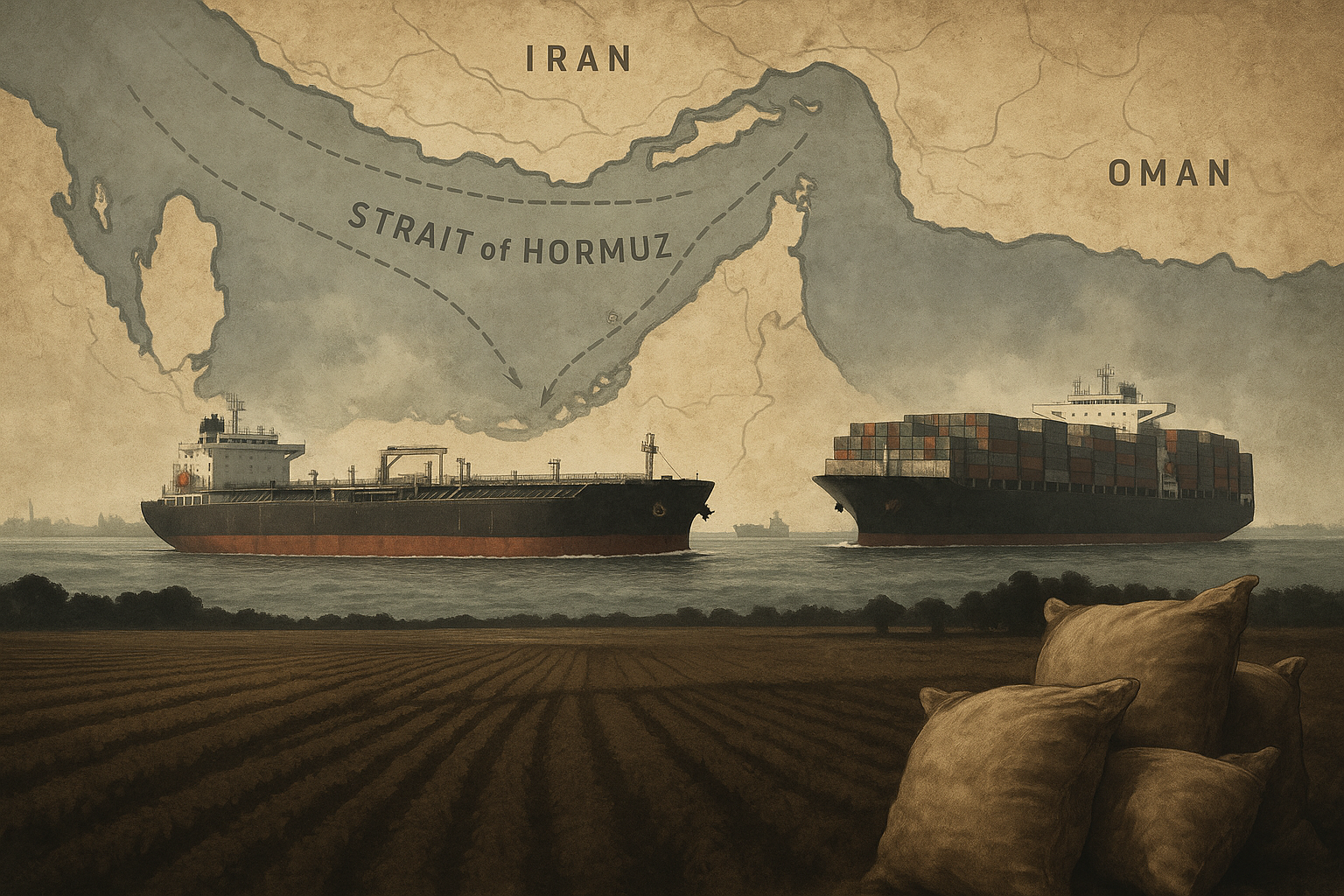 The Strait of Hormuz blockade is causing a slow-moving food crisis
